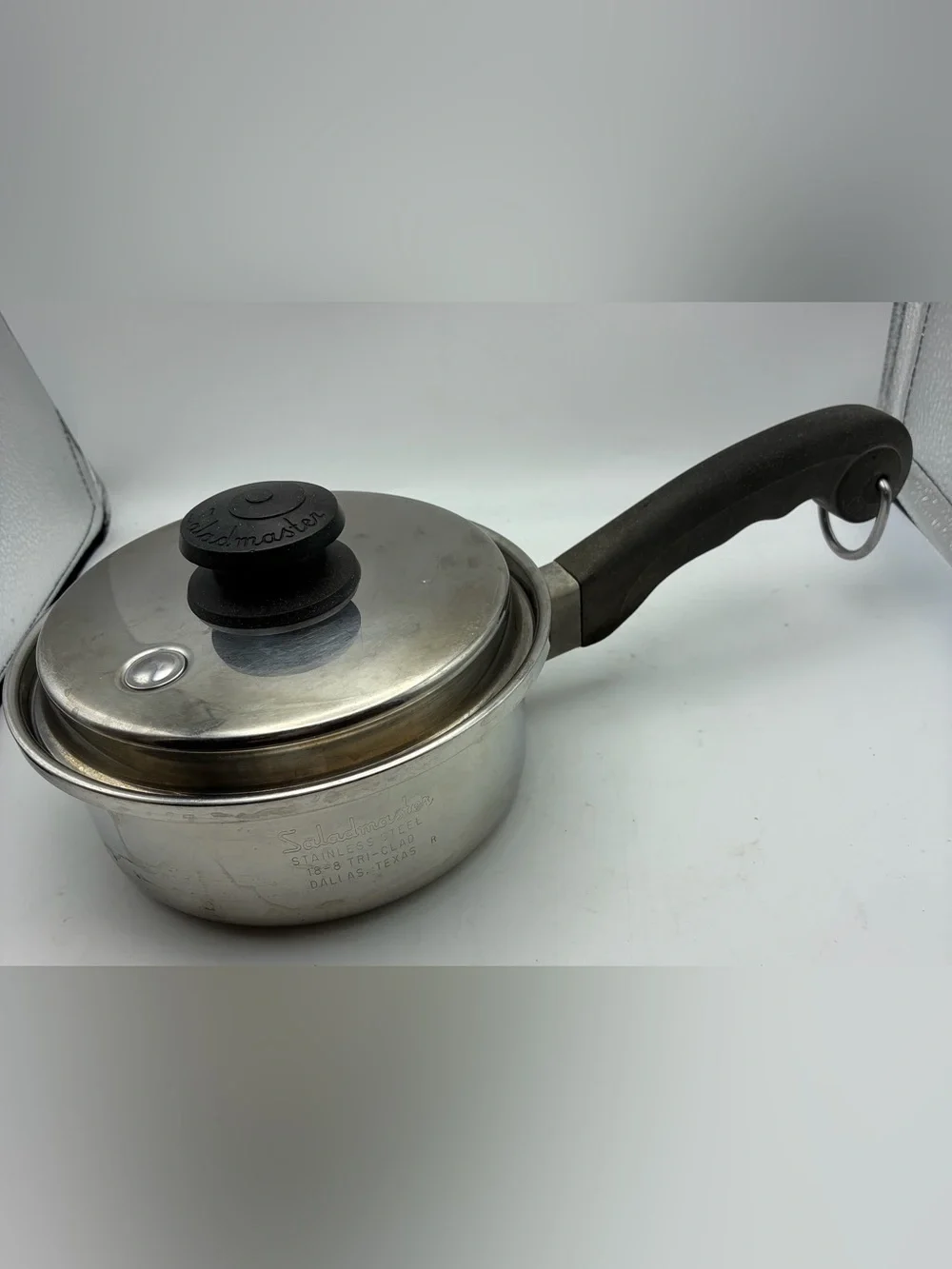Saladmaster 18-8 Tri-Clad Stainless Steel Sauce Pan w/Lid Vintage Dallas TX